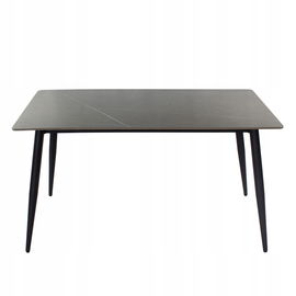 Stół prostokątny szary gtrafitowy blat marmur loft jadalnia 140x80 cm S102G