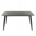 Stół prostokątny szary gtrafitowy blat marmur loft jadalnia 140x80 cm S102G