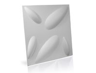 PANELE ŚCIENNE PŁYTKI Z WŁÓKNINY 3D 50x50 CM BILY
