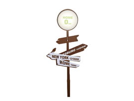 Lampka nocna LED światełko naklejka do dziecięcego salonu drogowskaz znak