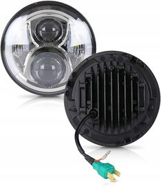 ŚWIATŁO MIJANIA DEFENDER RHD 90 110 REFLEKTOR LED 18 CM 2 SZTUKI