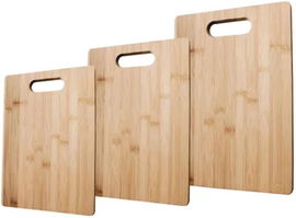 DESKA DO KROJENIA ZESTAW 3 SZTUK Z DREWNA BAMBUSOWEGO RÓŻNIE ROZMIARY