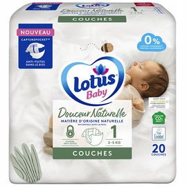 PIELUCHY LOTUS BABY 1 DOUCEUR NATURELE 2-5KG 80SZT W375