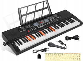 KEYBOARD ORGANY PIANINO DO NAUKI DLA DZIECI 61 KLAWISZY MULTIMEDIA