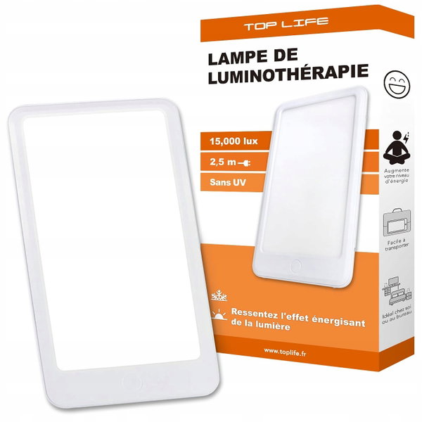 LAMPA DO TERAPII ŚWIATŁEM TOP LIFE TL-1885 15000 LUX 3 POZIOMY REGULACJI