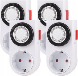 Mechaniczny Programator Czasowy - Zestaw 4 sztuk 3680W HBN