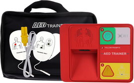 TRENAŻER AED SYMULATOR DEFIBRYLATORA DO NAUKI PIERWSZEJ POMOCY CPR W705