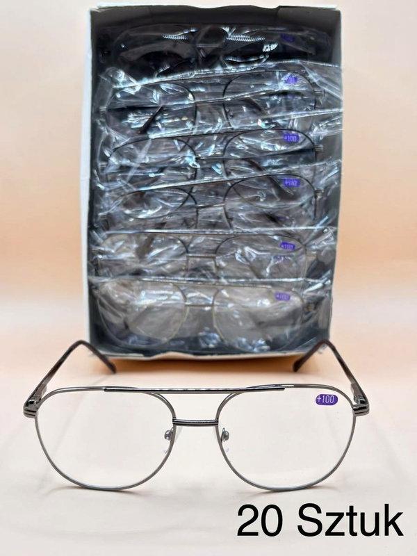 OKULARY KOREKCYJNE DO CZYTANIA +1 20 SZTUK OK1