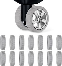ZESTAW 12 SZTUK POKROWCÓW NA KÓŁKA BAGAŻOWE SILIKONOWE OSŁONY