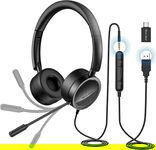 NEW BEE H360 SŁUCHAWKI NAUSZNE MIKROFON HEADSET DO BIURA PRACY ZDALNEJ W053