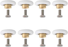 ROLKI DO DRZWI PRYSZNICOWYCH 20 MM 8 SZTUK ROLKI DO DRZWI PRZESUWNYCH  H164