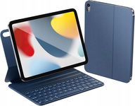 ETUI Z KLAWIATURĄ DO IPAD 10/11 CIEMNONIEBIESKIE SKŁADANE UKŁAD QWERTY 11''