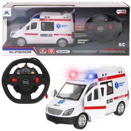 Ambulans Zdalnie Sterowany Karetka Pogotowia Auto Samochód Światło Dźwięk