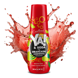 Koncentrat napoju o smaku czerwonej oranżady 500 ml YA!&SODA classic