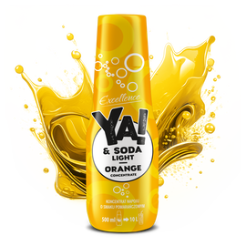 Koncentrat napoju do saturatora o smaku pomarańczowym 500 ml YA!&SODA LIGHT