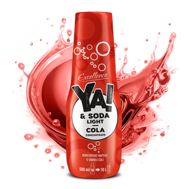 Koncentrat napoju do saturatora o smaku coli 500 ml YA!&SODA LIGHT