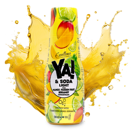 Koncentrat napoju o smaku mango marakui i bergamotki 500 ml YA!&SODA LIGHT
