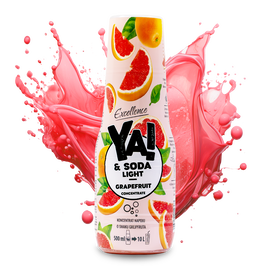 Koncentrat napoju o smaku grejpfrutowym bez cukru 500 ml YA!&SODA LIGHT