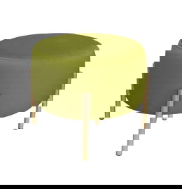 Pufa OLA LOFT ławka podnóżek metal złota BL75