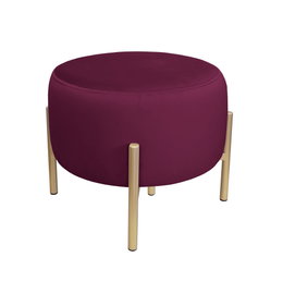 Pufa OLA LOFT ławka podnóżek metal złota MG02