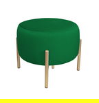 Pufa OLA LOFT ławka podnóżek metal złota MG25