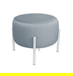 Pufa OLA LOFT ławka podnóżek metal biała BL06