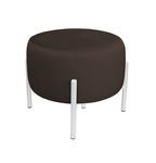 Pufa OLA LOFT ławka podnóżek metal biała MG05