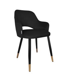 Krzesło Milano noga czarna/złota MG19