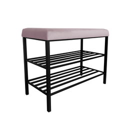 Szafka na buty Regał Półka stelaż czarny MG55