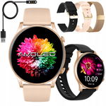 SMARTWATCH ZEGAREK DAMSKI POLSKIE MENU ROZMOWY CIŚNIENIE PULS SPORT AMOLED