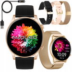 SMARTWATCH ZEGAREK DAMSKI POLSKIE MENU ROZMOWY CIŚNIENIE PULS SPORT AMOLED