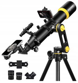 Teleskop Astronomiczny SOLOMARK 90mm -1000 mm, Statyw, Adapter