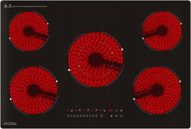 Płyta Ceramiczna Strefa Palnikowa 5 Palników 77 x 52 x 5,2 cm nowa