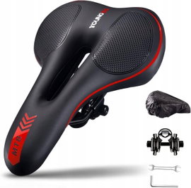 SIODEŁKO ROWEROWE WĄSKIE ŻELOWE MIĘKKIE ERGONOMICZNE ODDYCHAJĄCE 175 mm