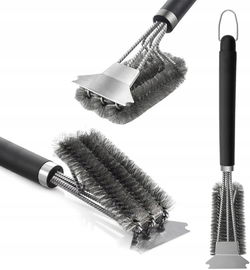 Szczotka Do Czyszczenia Grilla 2 szt komplet Druciana Skrobak Rusztów