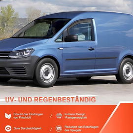 Owiewki 2szt. Volkswagen Caddy III 2003-2015 3 drzwiowy, przed drugim lifti