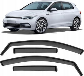 Owiewki 4szt. Volkswagen Golf VII 2012-2020 5 drzwiowy, KOMPLET przód + tył