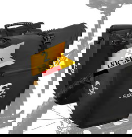 Sakwa rowerowa na bagażnik podwójna pojemna tylna wodoodporna 2x24 L