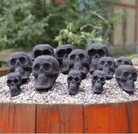 12 sztuk czaszki Różne ognioodporne ceramiczne kłody paleniska halloween