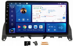 RADIO ANDROID NAWIGACJA QLED 2K CARPLAY LTE GPS DSP MERCEDES C W204 07-10