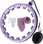 Hula hop z wypustkami EPFHR 115 cm róże i fiolety