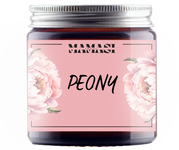 Peony / Piwonie Świeca Sojowa Zapachowa w szkle 120ml upominek