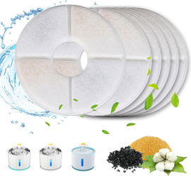 GIAPINST Filtr do fontanny dla kotów 6 filtrów z potrójnym system filtracji