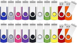 SRVR Pendrive 8GB USB 2.0 20 sztuk z wskaźnikiem LED i paskiem na klucze