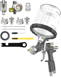 InoKraft D1 LVLP pistolet natryskowy pneumatyczny zestaw premium z kubkami