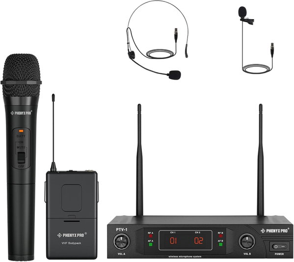 Phenyx Pro PTV-1B bezprzewodowy system mikrofonowy idealny na transmisje