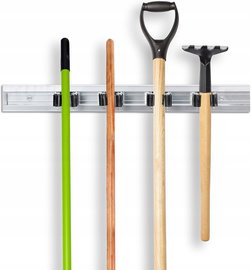 Relaxdays naścienny uchwyt wieszak szeregowy organizacyjny na mopy i miotły