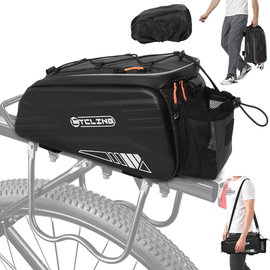 HuiJuKeJi Torba na bagażnik wodoodporna z uchwytem na napój + pokrowiec 9l