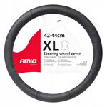 POKROWIEC SKÓRZANY NAKŁADKA NA KIEROWNICĘ SAMOCHODOWĄ XL 41-43CM SWC-48-XL