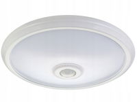 PLAFON LED Z CZUJNIKIEM RUCHU MACLEAN, CZUJNIK PIR, ZASIĘG 6M, 12W, BARWA N